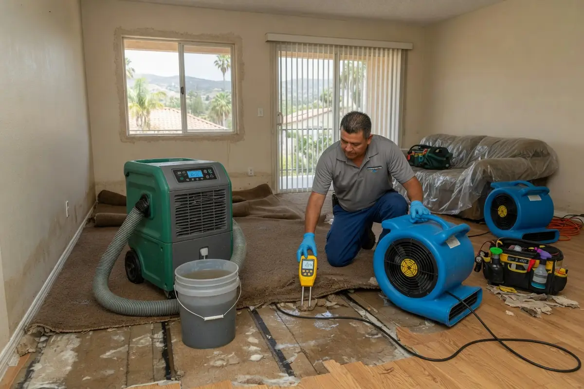 Emergency Water Damage Restoration Temecula CA, LLC crew at work